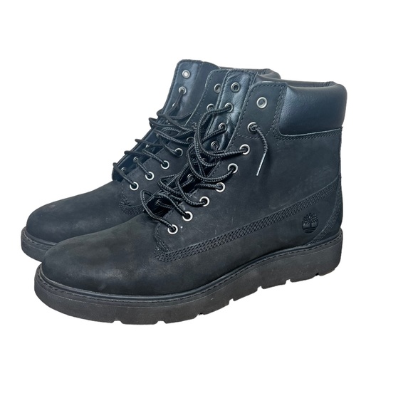 Timberland Women's Boots Black Leather Laces Flats Sensorflex Ankle size 9.5 - Picture 3 of 9